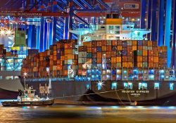 trade, container ship